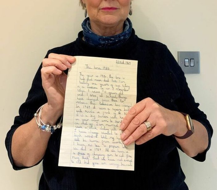 İngiltere’de 1969’da küçük bir kızın yazdığı kehanet mektubu bulundu