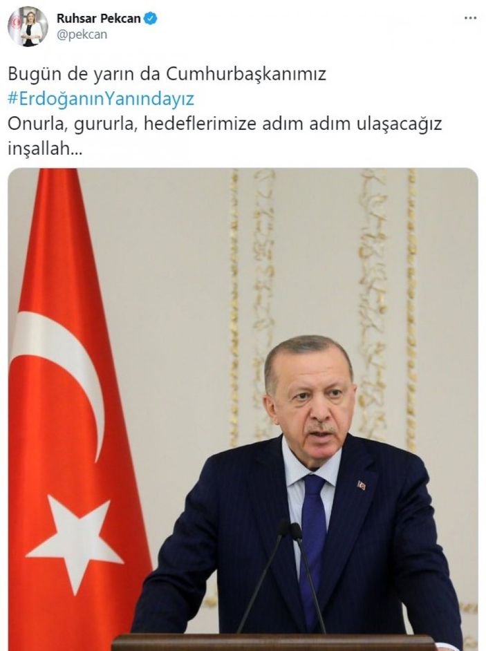 Cumhurbaşkanı Erdoğan'a destek tweet'leri 2 milyonu aştı