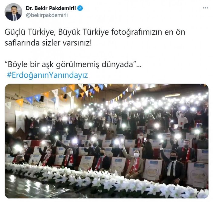 Cumhurbaşkanı Erdoğan'a destek tweet'leri 2 milyonu aştı