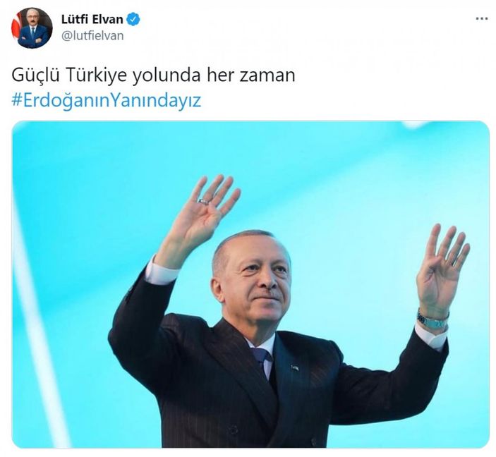 Cumhurbaşkanı Erdoğan'a destek tweet'leri 2 milyonu aştı