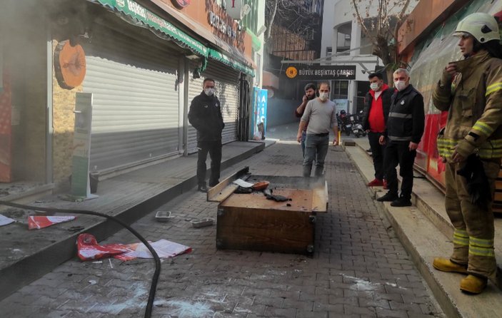 Beşiktaş'ta lokantada yangın çıktı