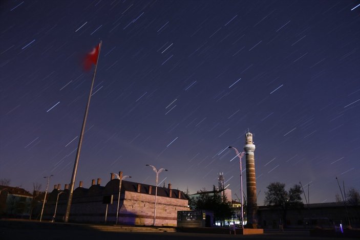 Konya'da tarihi mekanlar, yıldızlarla fotoğraflandı