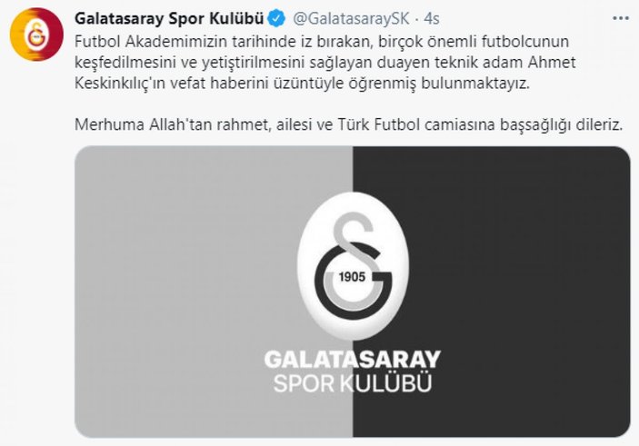 Galatasaray'ın efsane antrenörü Ahmet Keskinkılıç hayatını kaybetti.. Ahmet Keskinkılıç kimdir, neden öldü?
