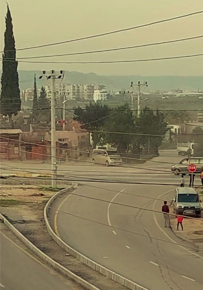 Antalya'da kısıtlamada drift yapan maganda kamerada