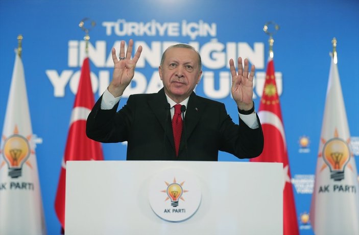 Cumhurbaşkanı Erdoğan, AK Parti'nin 4 il kongresine katıldı