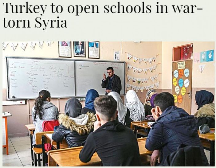 Arab News, Türkiye'nin Çobanbey'de okul kararını yazdı
