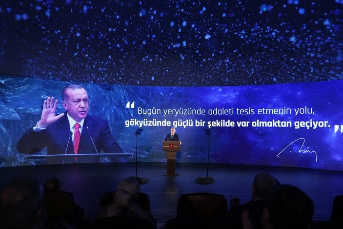 Cumhurbaşkanı Erdoğan, uzay programının sloganını açıkladı