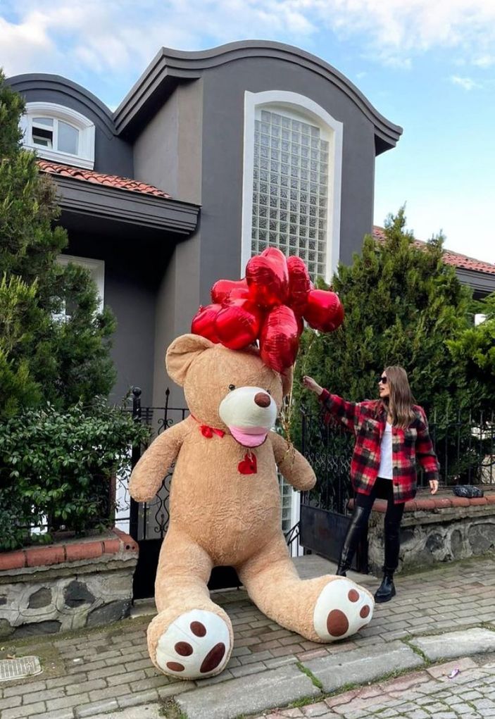 Seren Serengil'e dev ayıcıklı evlilik teklifi