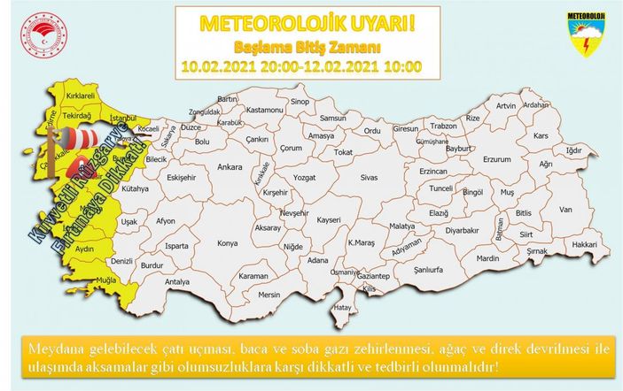 Ege Denizi için fırtına uyarısı