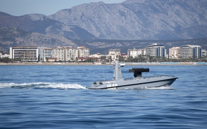 Türkiye'nin ilk silahlı insansız deniz aracı 'ULAQ' Mavi Vatan ile buluştu