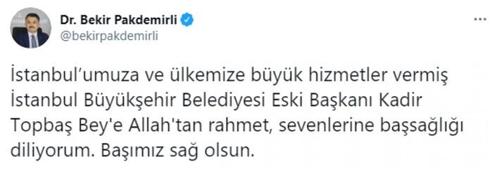 Fahrettin Koca: Fedakar Kadir ağabeyimiz Hakk'a yürüdü