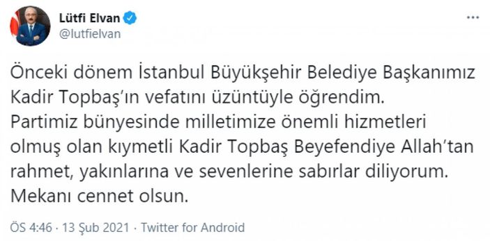 Fahrettin Koca: Fedakar Kadir ağabeyimiz Hakk'a yürüdü