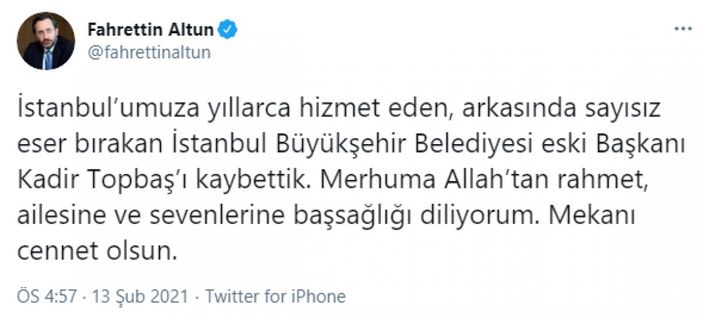 Fahrettin Koca: Fedakar Kadir ağabeyimiz Hakk'a yürüdü