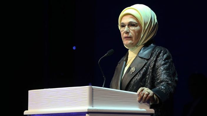 a Emine Erdoğan'dan taziye mesajı