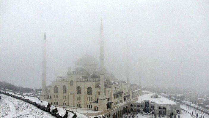 İstanbul'dan kar manzaraları