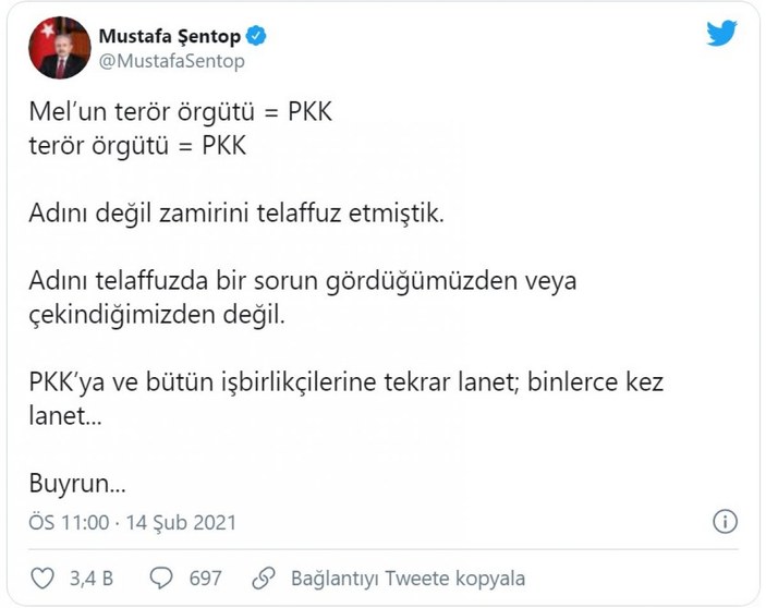 TBBM Başkanı Mustafa Şentop: 
