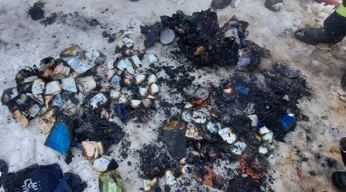 i Kocaeli'de, yanan prefabrik evde 500 bin TL kül oldu