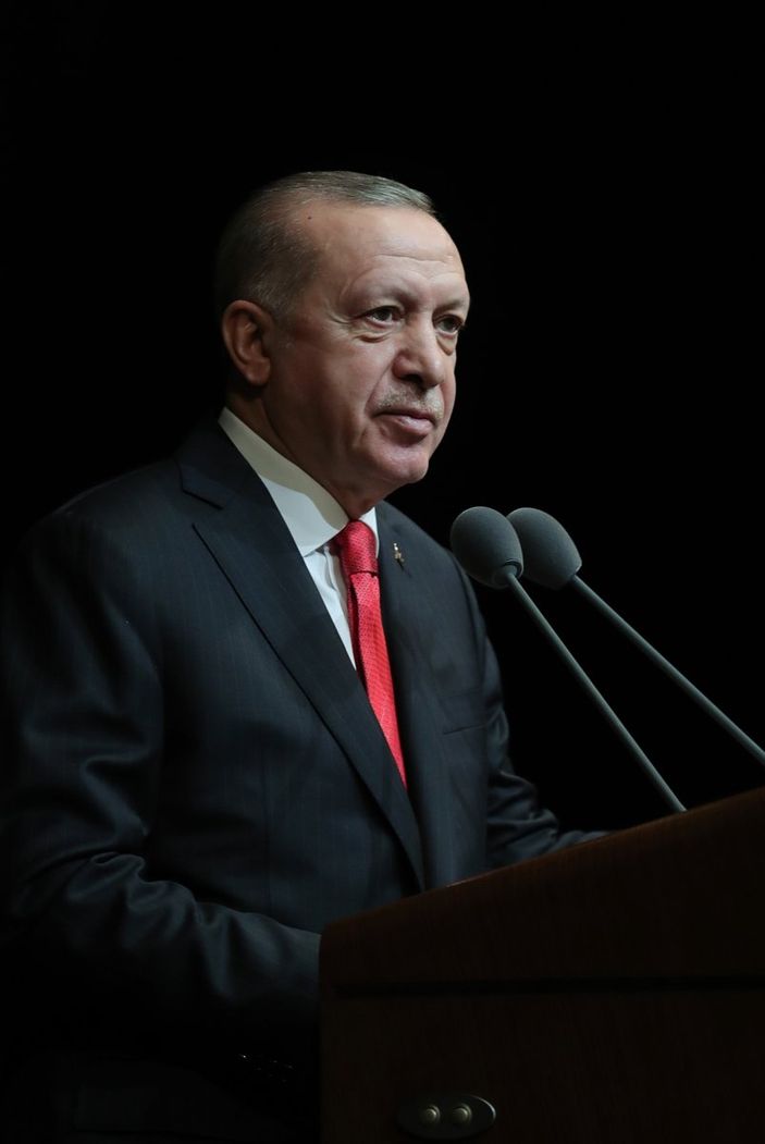 a Cumhurbaşkanı Erdoğan, Türkçe'nin önemine vurgu yaptı