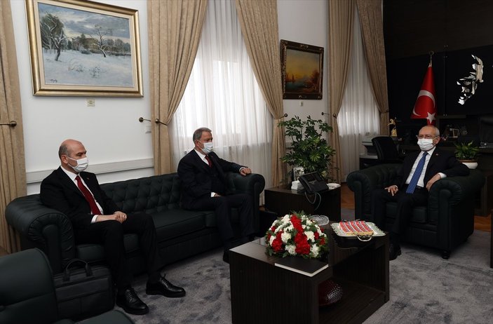 Hulusi Akar ve Süleyman Soylu, Kemal Kılıçdaroğlu'nu ziyaret etti