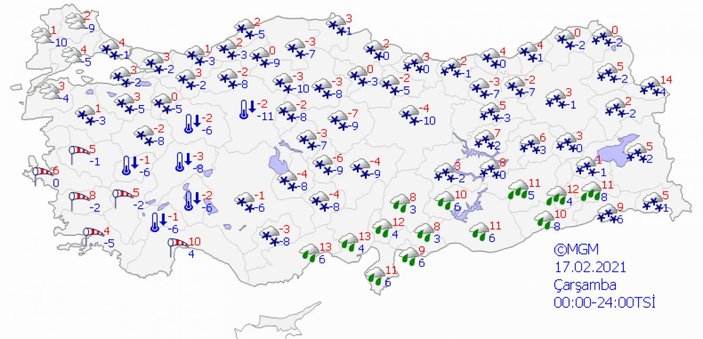 İstanbul'da kar, etkisini göstermeye devam ediyor