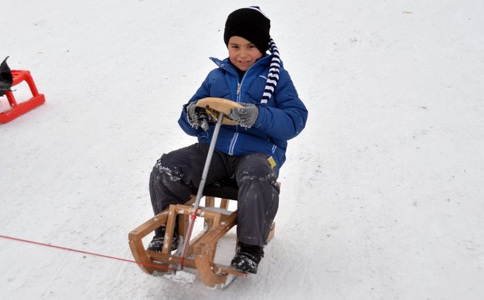 d Kayserili vatandaşların kar keyfi