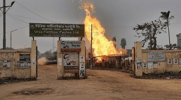 Bangladeş’te gübre fabrikasında korkutan yangın