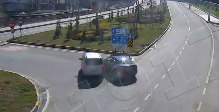 Doğu Karadeniz'deki kazalar güvenlik kameralarına yansıdı