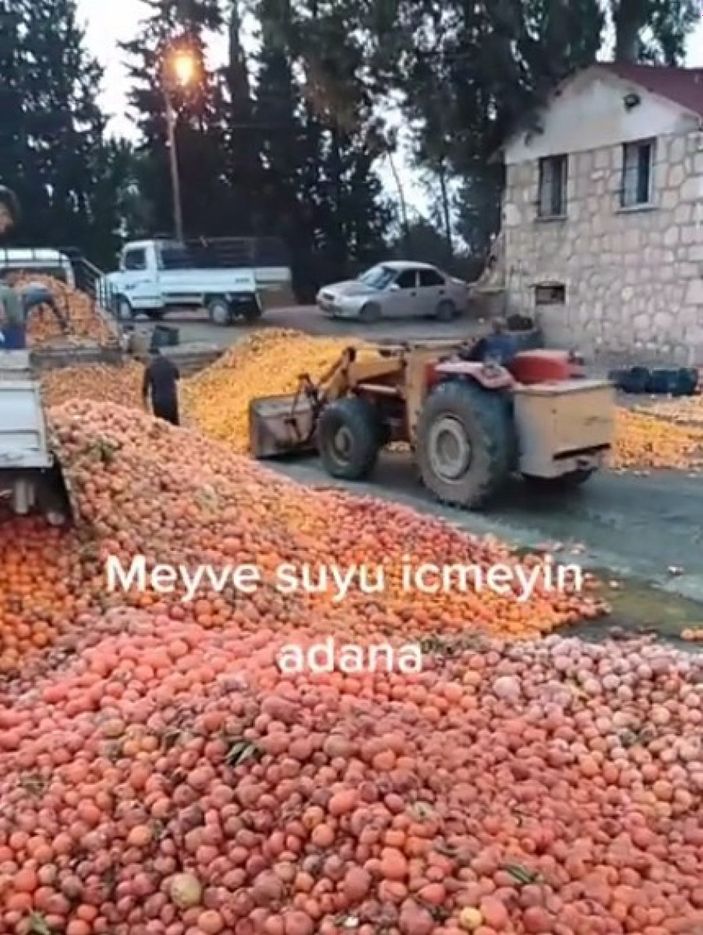 i Adana'da çürümüş meyvelerden meyve suyu yapıldığı iddia edildi