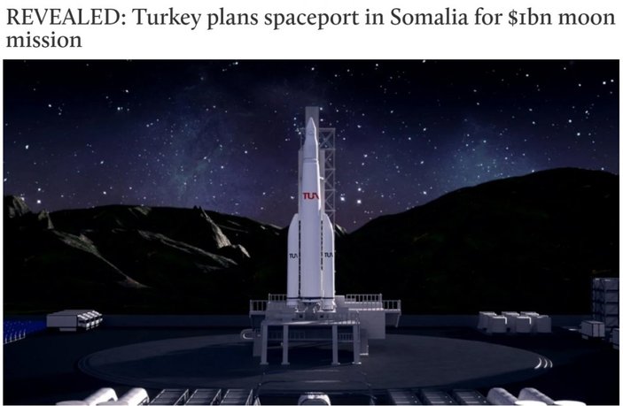 Türkiye, Somali'de uzay limanı kuracak