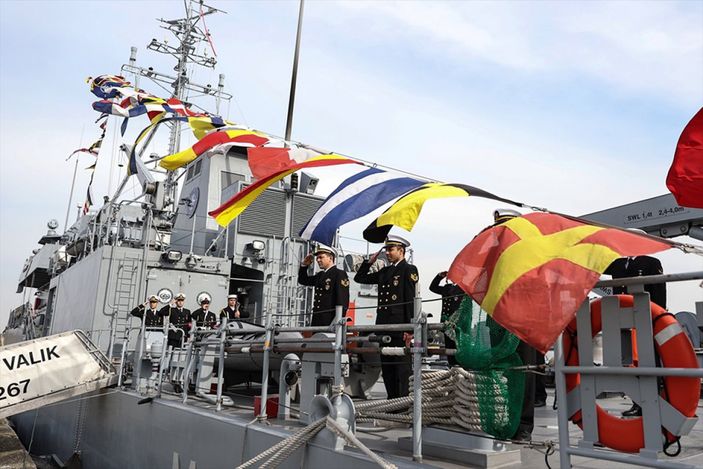 NATO Daimi Mayın Karşı Tedbirleri Deniz Görev Grubu-2'nin komutası Türkiye'ye geçti