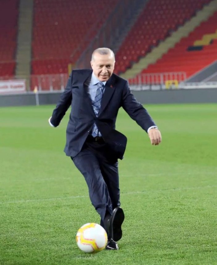 Cumhurbaşkanı Erdoğan'dan gol paylaşımı
