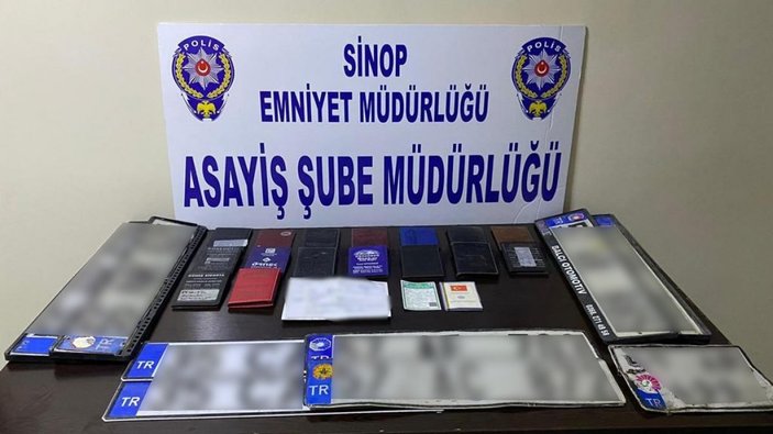 Sinop'ta oto hırsızlığı operasyonu: 26 araç bulundu