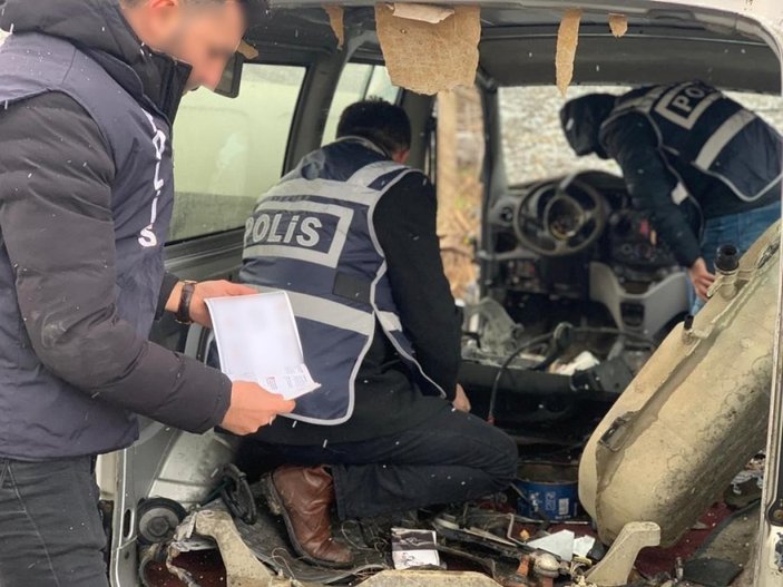 Sinop'ta oto hırsızlığı operasyonu: 26 araç bulundu