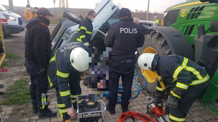 Tekirdağ’da rampadan uçtu, park halindeki araca çarptı: 1 ölü