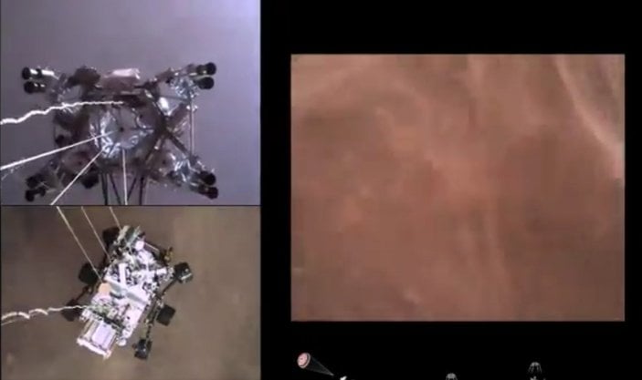 NASA, Perseverance’ın Mars'a iniş görüntülerini yayınladı