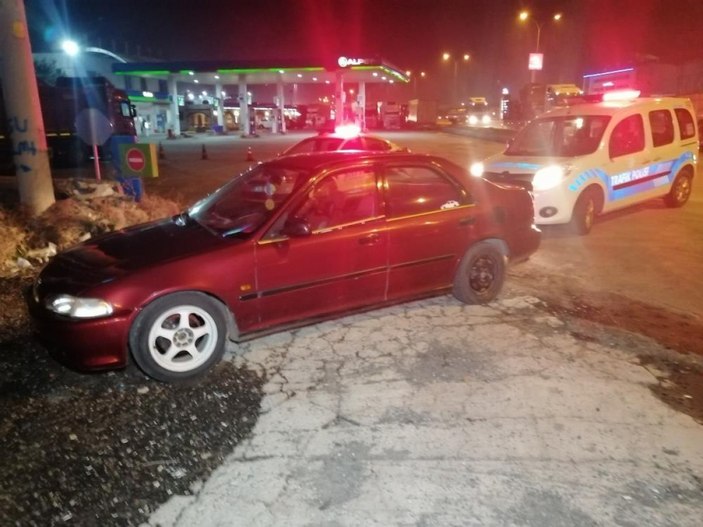 Aksaray'da tüm kuralları ihlal eden sürücü