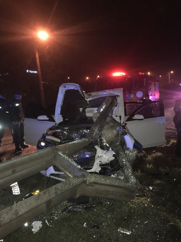 i Tekirdağ'da alkollü kazazede, polise zor anlar yaşattı