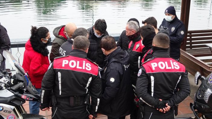 i Samsun’da göle atılan silah polisi harekete geçirdi