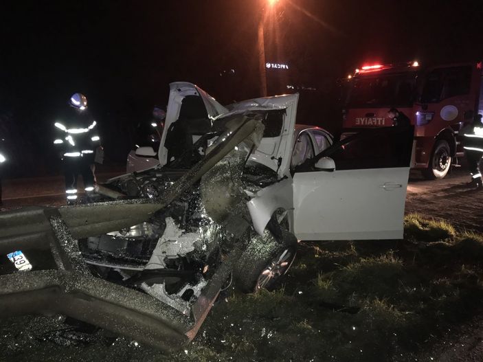 i Tekirdağ'da alkollü kazazede, polise zor anlar yaşattı