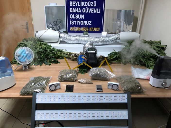 i Beylikdüzü'ndeki şahıs, evini uyuşturucu serasına çevirdi
