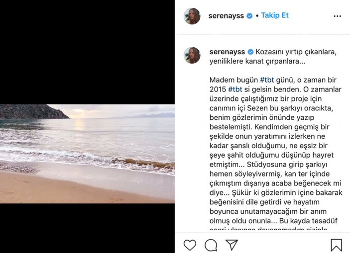 Serenay Sarıkaya: Sezen Aksu benim için şarkı yazdı