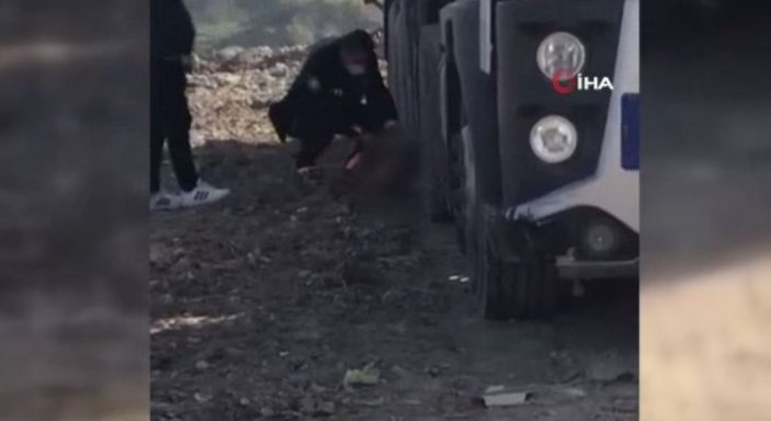 Arnavutköy'de bir işçi hafriyat kamyonu altında kalarak can verdi