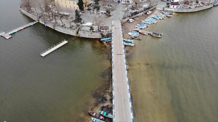 Sular yükselince Gölyazı yine ada oldu