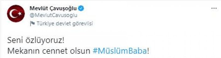 Çavuşoğlu'ndan Müslüm Gürses paylaşımı