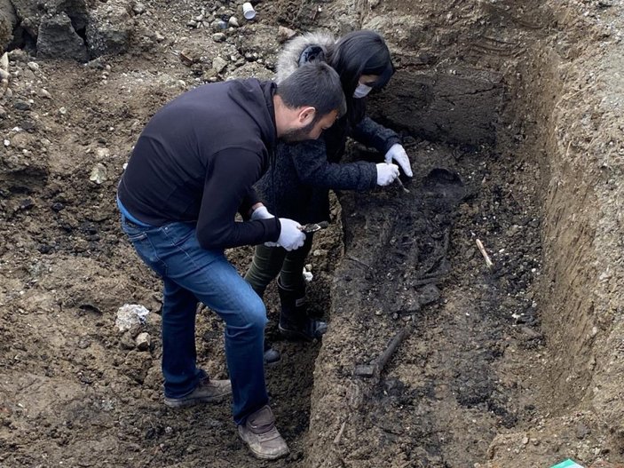 Düzce’de bin 500 yıllık Bizans mezarı bulundu