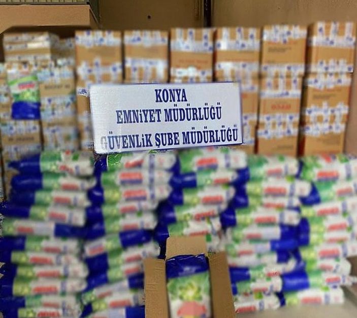 Konya’da ürettikleri deterjanları marka paketlere doldurup sattılar
