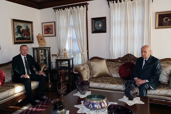 Cumhurbaşkanı Erdoğan'dan Devlet Bahçeli'ye ziyaret