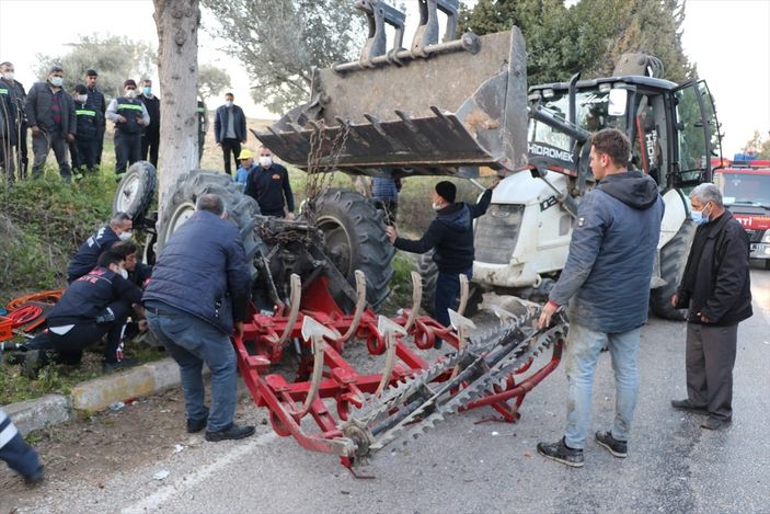 Manisa’da traktör devrildi, 81 yaşındaki adam altında kaldı