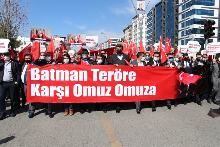 Batman'da 'Şehitlere Saygı, Teröre Lanet' yürüyüşü düzenlendi