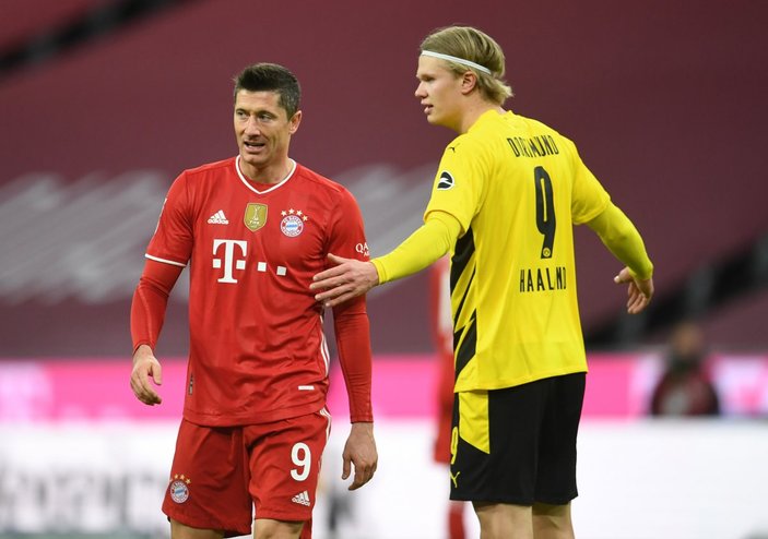 Bayern Münih geriden gelerek Borussia Dortmund'u Levandowski ile yendi